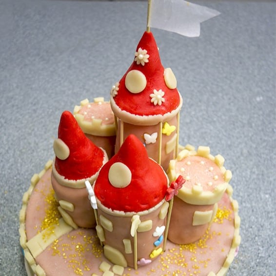 burg Burg aus Fondant